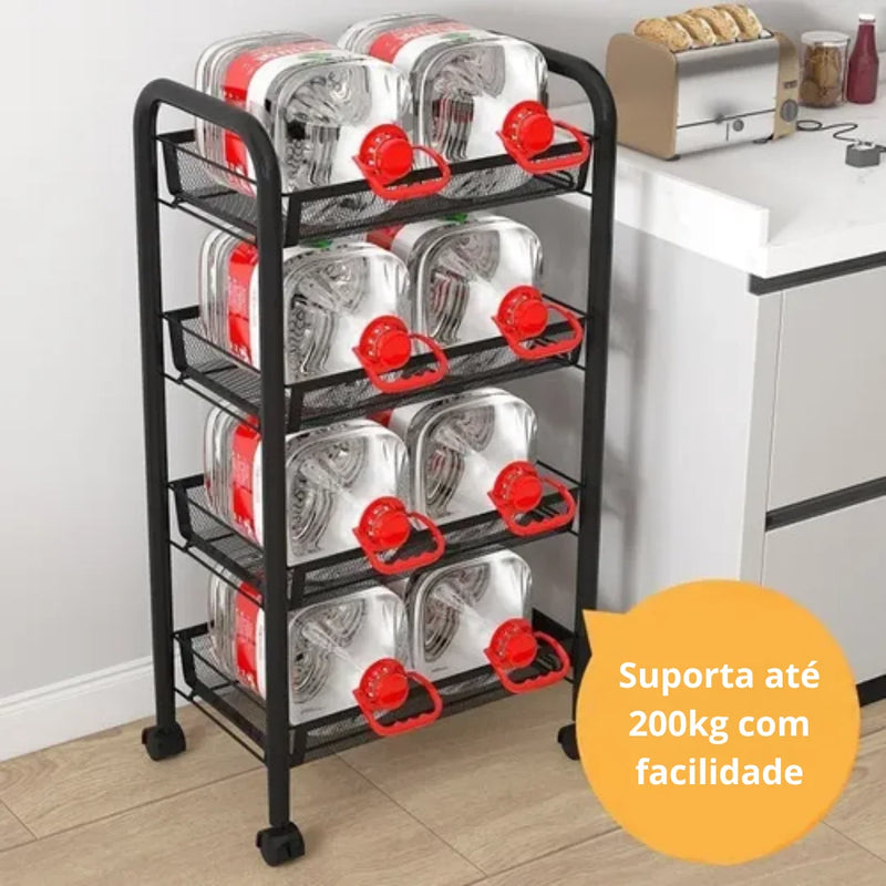 [Leve 2 Pague 1] Prateleira Giratória de Armazenamento 5 em 1 + BRINDE: Fruteira de Mesa
